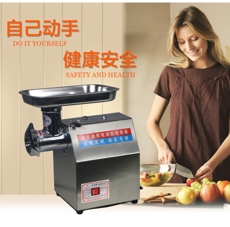 豐瑞吉 22型（12型B）電動(dòng)商用多功能不銹精鑄鋼灌腸絞牛肉絞肉機(jī)
