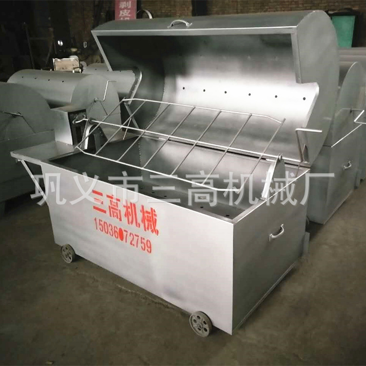 廠家現(xiàn)貨商用烤全羊機(jī) 手搖電動(dòng)烤全羊羊腿爐子 羊腿羊排燒烤爐