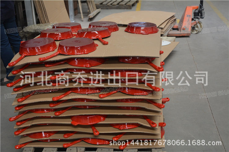 琺瑯鑄鐵烤盤鑄鐵搪瓷燒烤盤兩用燒烤盤加厚出口工廠直銷批發(fā)定制