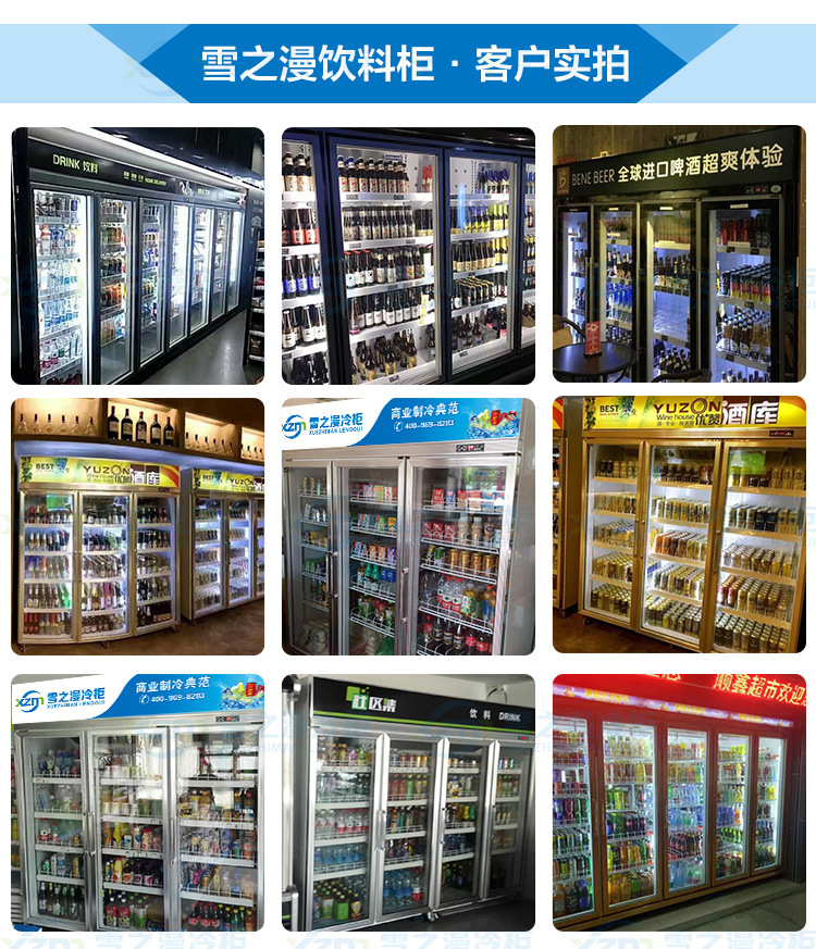 冰箱展示柜 冷藏立式商用冰柜 保鮮便利店超市大冷柜四門(mén)飲料雪柜