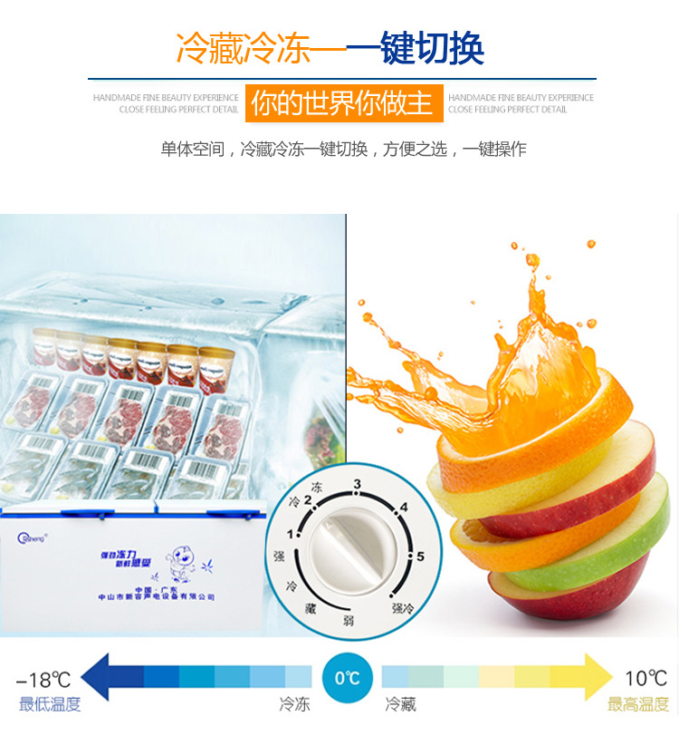 批發新容聲冰柜BD/BC-788冷藏冷凍柜商用大冰柜2016新款臥式冰柜