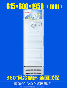 Haier/海爾SC-322 冷藏立式商用展示柜保鮮飲料冷柜冷藏冷飲冰柜