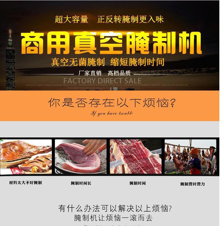 商用真空腌制機 食品真空滾揉機 肉制品加工設(shè)備 廠家直銷可定制