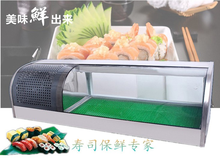 廠家直銷(xiāo)1.2米壽司柜展示柜商用單層日式壽司展示柜冷藏柜保鮮