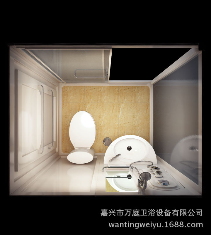 WT1114集成衛(wèi)生間賓館酒店整體淋浴房公寓一體式衛(wèi)浴廠家直銷