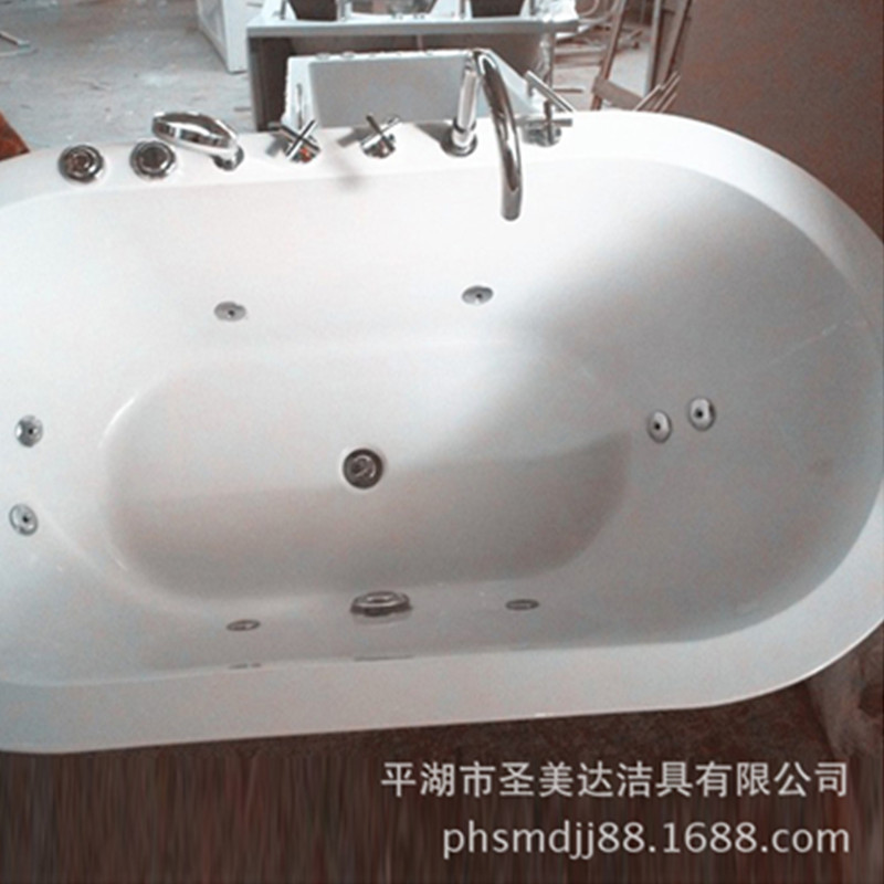 廠家直銷批發(fā)價亞克力按摩沖浪浴缸獨立式內(nèi)嵌式浴盆酒店工程浴缸