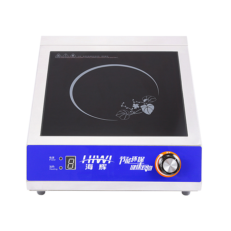 海輝3.5KW商用電磁爐臺(tái)式平爐旋鈕款