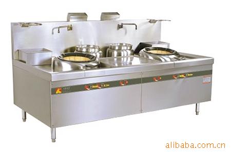 廠家專業(yè)生產(chǎn)不銹鋼雙頭大炒爐，不銹鋼煤氣炒爐，單頭炒爐
